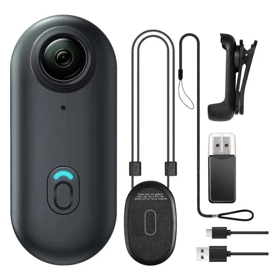 POV Camera with Magnetic Body Clip Small Body Wearable Camera 128G 1080P Small Tiny Outdoor Vlog Recorder Action Camera Sport DV